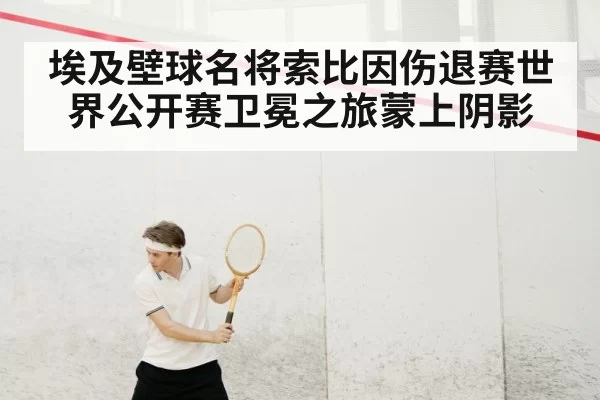 埃及壁球名将索比因伤退赛世界公开赛卫冕之旅蒙上阴影